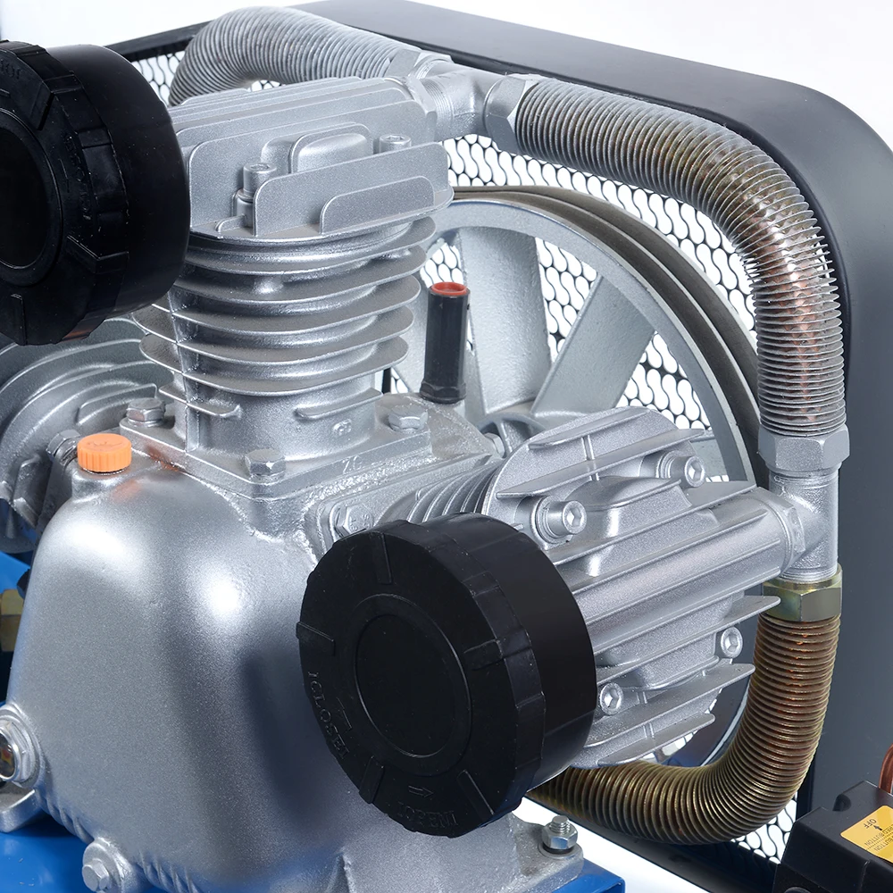 New design 7.5hp 300l portable piston belt driven air compressor