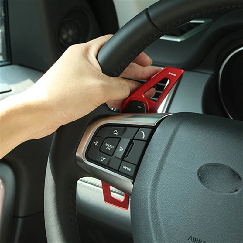 Steering wheel Gear head shift paddle knob sticker for land range rover discovery sport 5 vellar vogue L405 L494 accessories