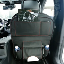 Органайзер на сиденье автомобиля, водонепроницаемый и прочный протектор, с несколькими карманами, с лотком, для хранения в автомобиле