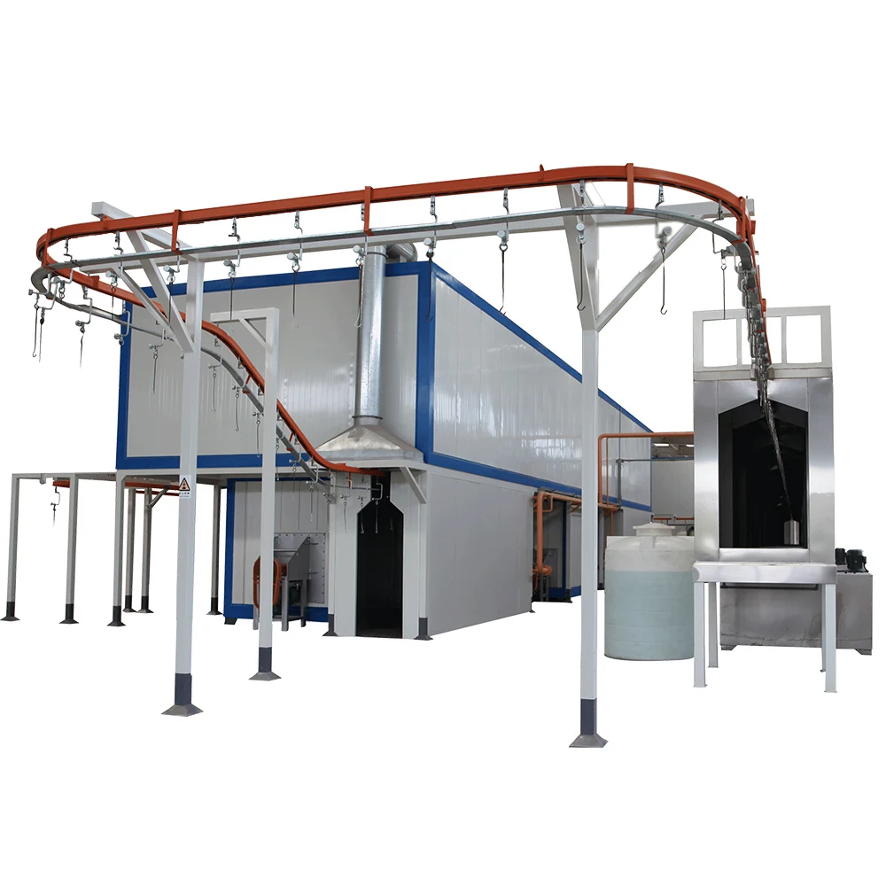 Powder Coating Line Drying Curing Oven Centralized Heating Furnece with RIELLO Gas Burner