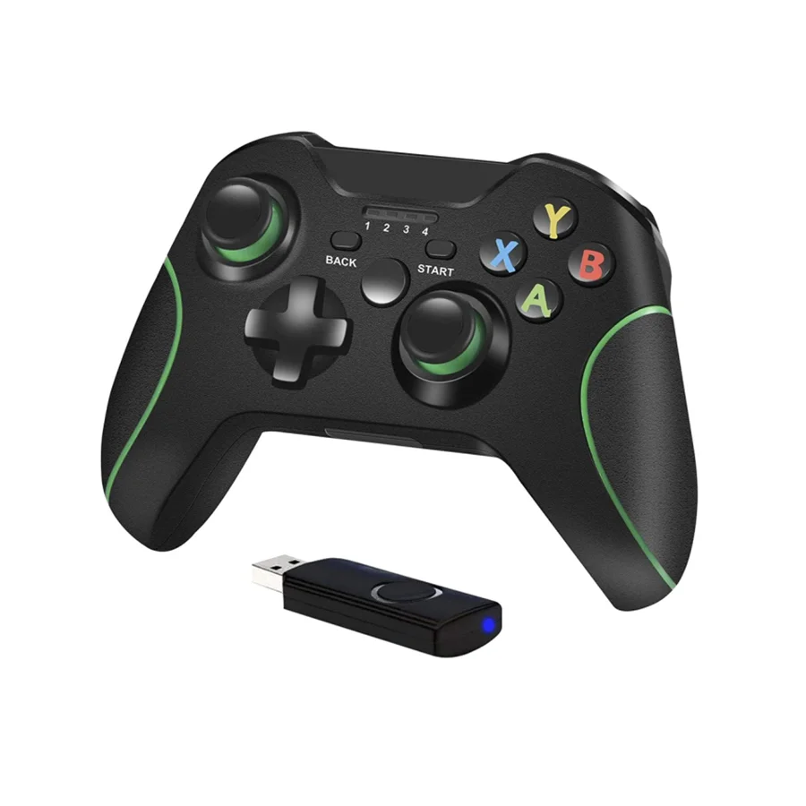 Wireless Controller Replacement for Xbox One Controller 2.4G Wireless Gamepad Joystick with Dual Vibration for xbox one and PC