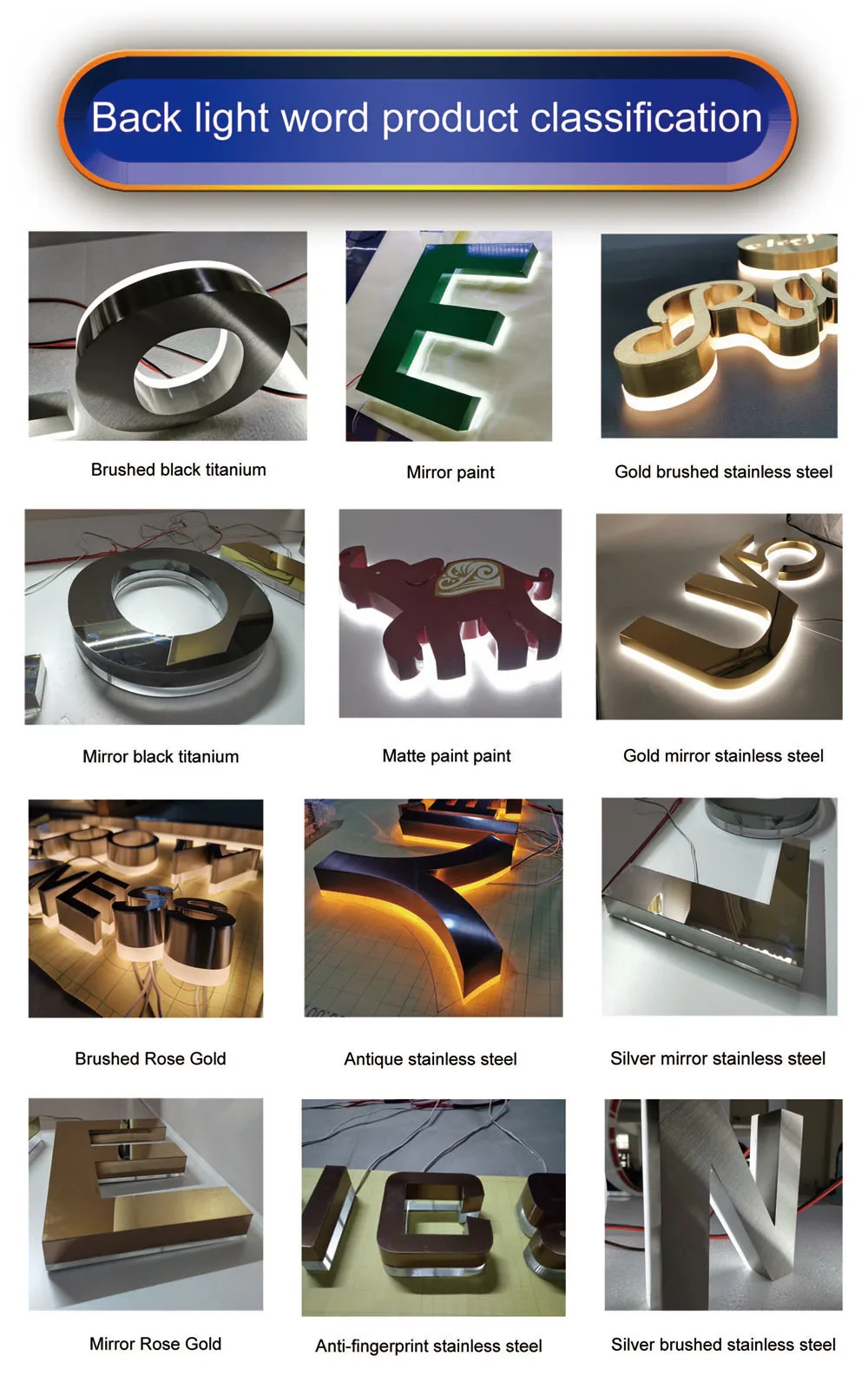 Outdoor Lit LED Letters