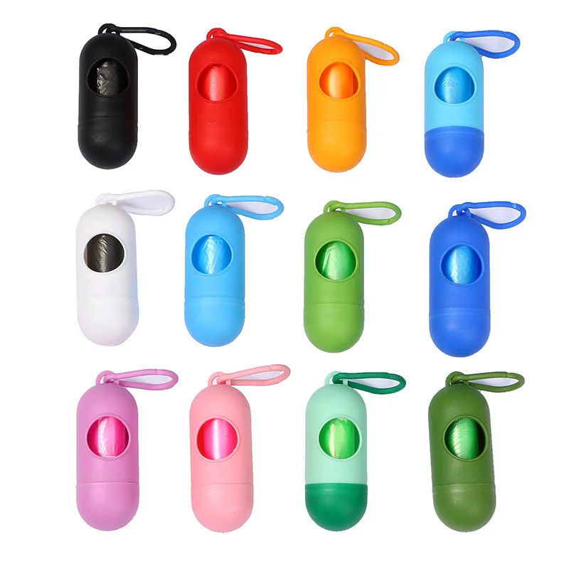 Custom Portable Dog Poop Bag Eco Friendly Biodegradable Cat Dog Poop Bag Dispenser For Dogs