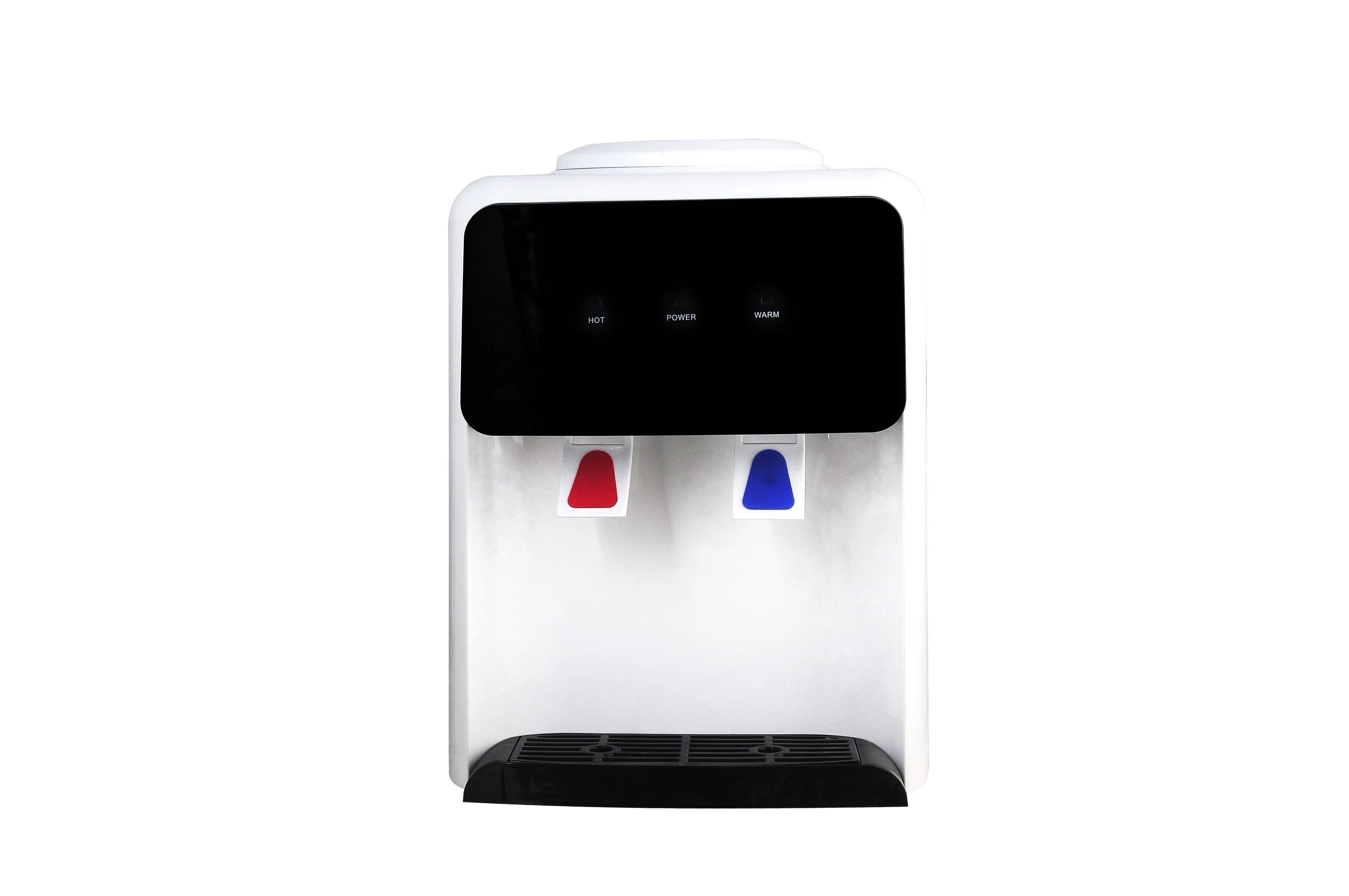 Hot and cold desktop table top water dispenser/water cooler with electronic cooling