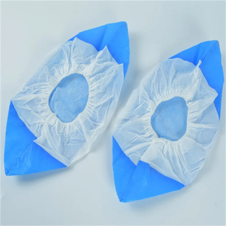 Good Quality Customized Non Woven Non Slip Shoe Covers Medical Disposable PP+CPE Shoe Covers