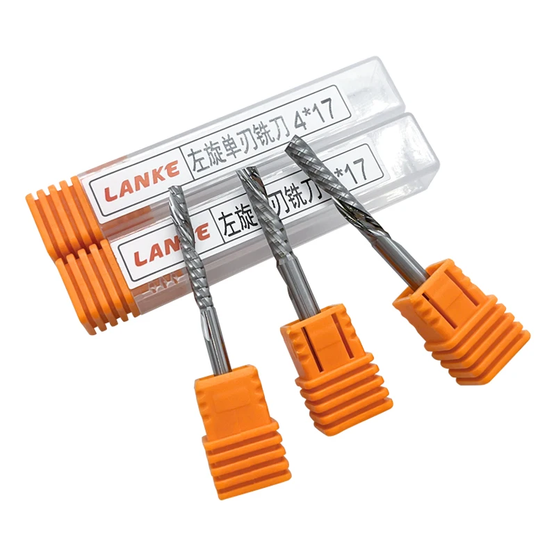 high quality tool 3mm 1 flute end mill  grinding machine down cut milling cutter sprial router bits