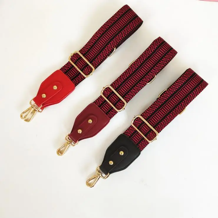 2021 New Top Fashion STRIPE Straps for Handbag Confortable and High Quality Adjustable Strap Width 5cm for Ladies Bag