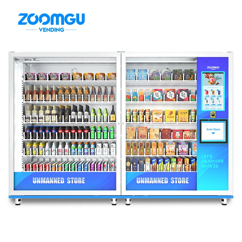 Zoomgu Hot Selling Large Capacity Micro Market Combo Vending Machines Drink Vending Machine