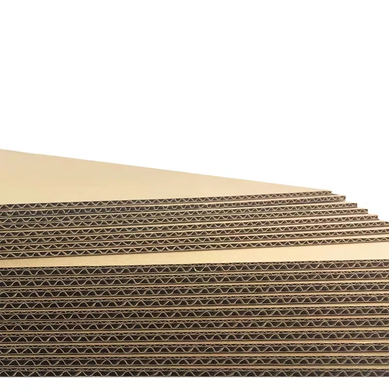 
flute paper raw material feuille cartonique ondul en de carton pour passe partout fanfold corrugated cardboard 