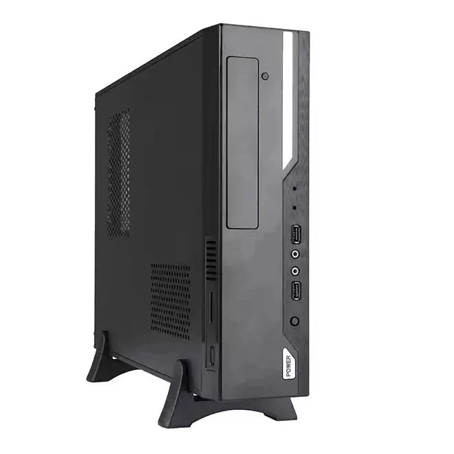 SFX Computer Case Slim PC Tower Cabinet With PVC Stand Micro ATX ITX Case