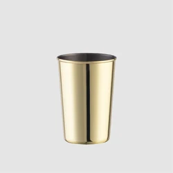 Factory Direct mini color plating stainless steel gold metal shot coffee drink tumbler 180ml cups charm beer mug