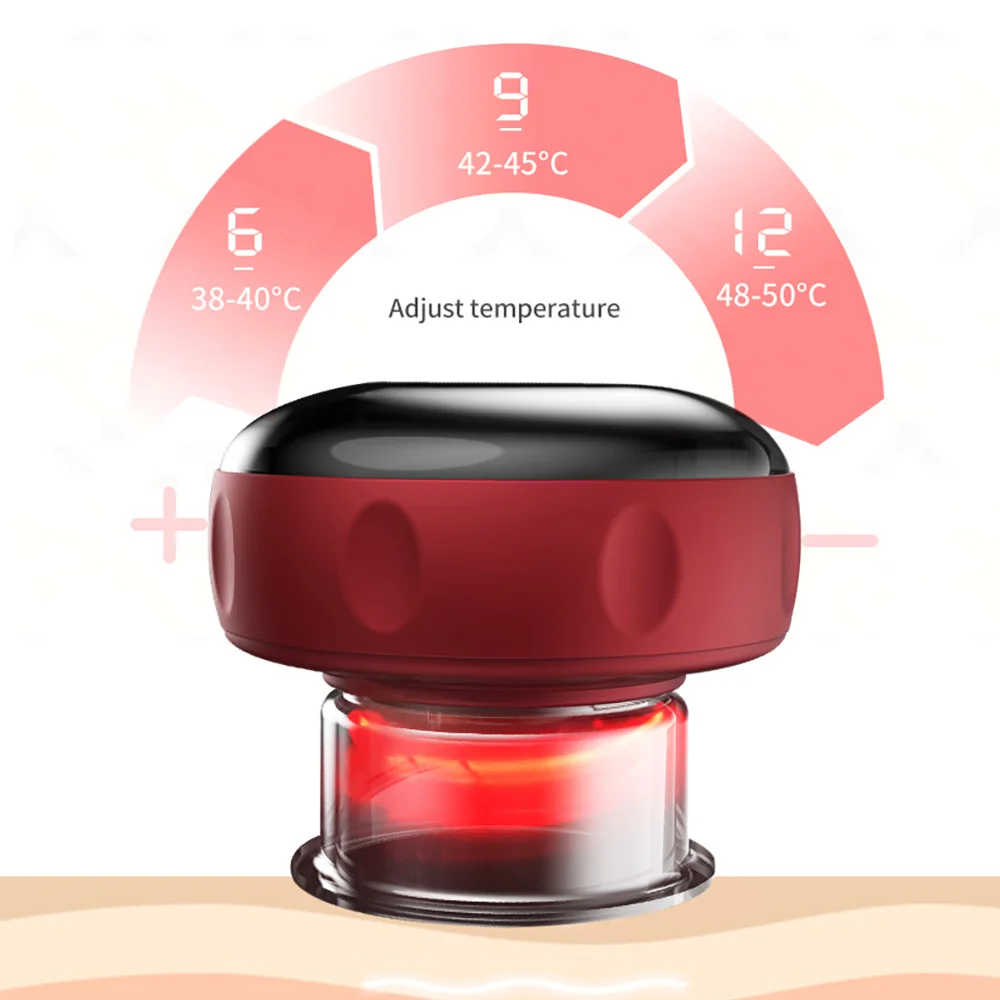 Electric Cupping Massager Vacuum Suction Cups EMS Ventosas Anti Cellulite Magnet Therapy Guasha Scraping Fat Burner Slimming