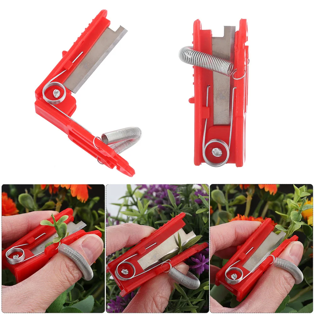 Multifunction Garden Pruner Fruit Picking Device Multifunction Thumb Knife Cutting Blade Rings Finger Protector Safe Blade Tool