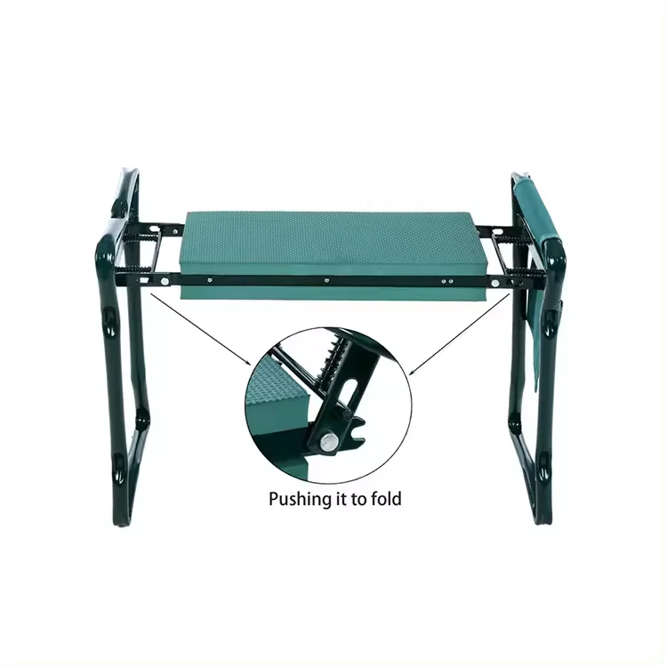 Garden Kneeler Seat Garden Kneeling Pad Storage Bag Bearing Foldable Garden Kneeler Bench Seat