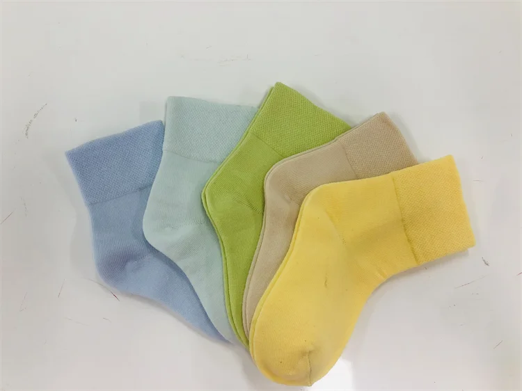 In stock 10 pairs set kid socks solid color kids school socks gray cotton tube