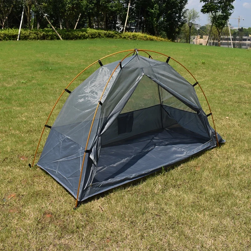 Manufacture professional portable mesh cloth breathable hiking army soldier one person outdoor camping tent