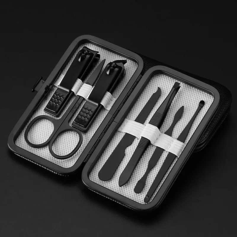 Professional best 7/10/12/15/18pcs mens nail grooming manicure gift set kit