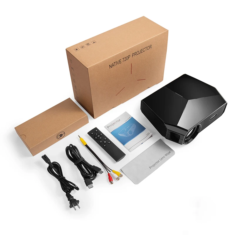 Smart Wifi Projector Portable Proyector Android 4K Supported Home Movie Camping Office