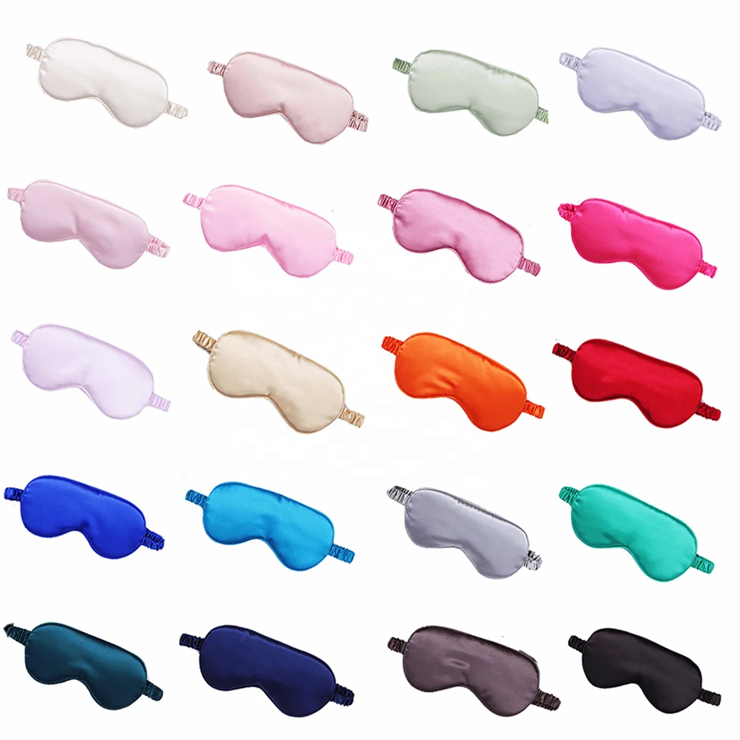 Оптовая продажа, Подарочная маска для глаз, атласная маска для сна, шелковая маска для глаз