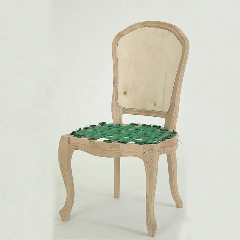 European style furniture antique wooden chair solid oak wood unfinished frame chairs CH-906-OAK