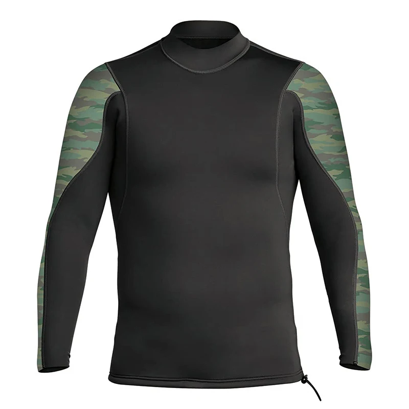 Custom Print Long Sleeve Dive Surf Slide Wetsuit Hanger 1mm 1.5mm 2mm Rash Guard Wetsuit Tops