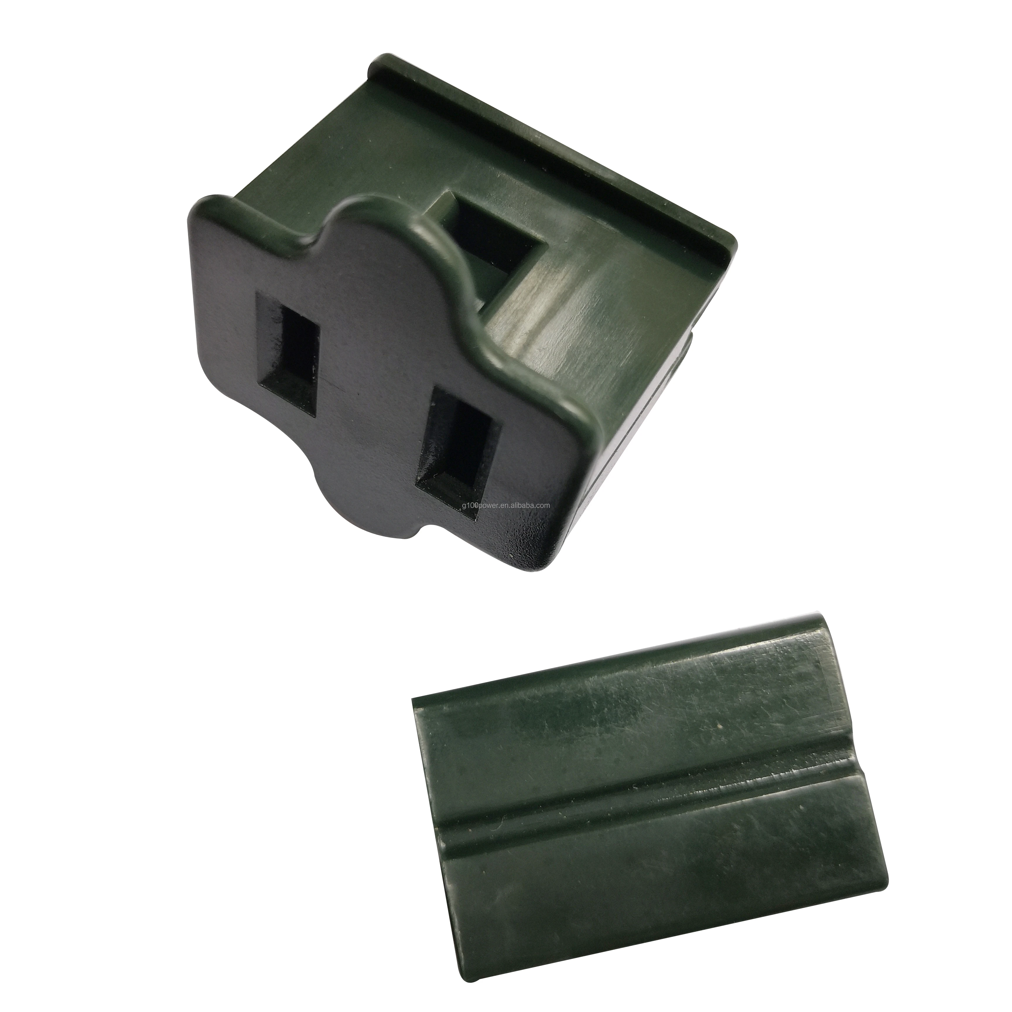 Green SPT-2 Vampire Plug Female Slip On Plug for Christmas Light Set