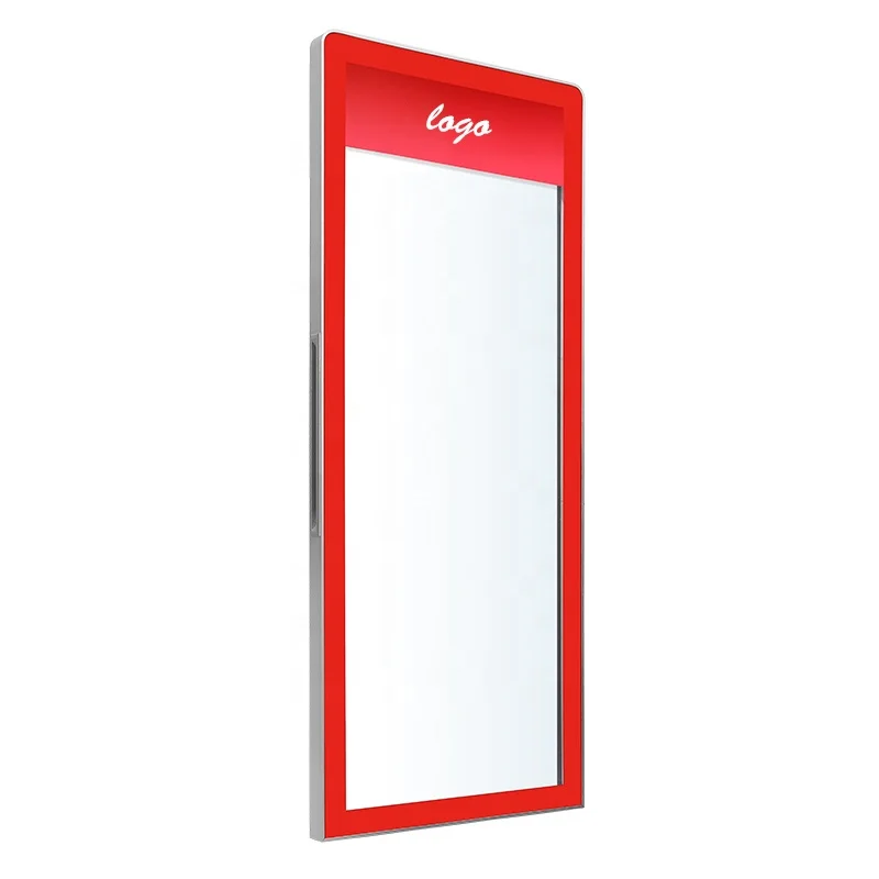 
Commercial Display Freezer Red Single Glass Door for Soft Energy Drink 