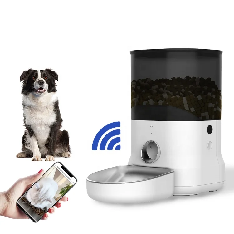 Customized Dogness Dog Food Feeder with Camera App Remote Control Food Dispenser Automatic Pet Feeder Wifi Enabled Pet Feeder