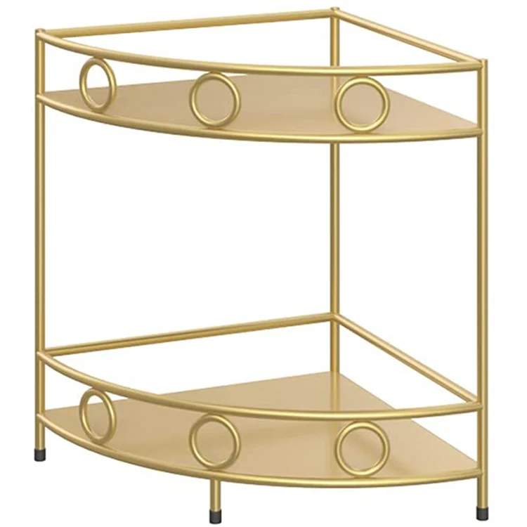 factory Gold Metal Cosmetic Storage Rack Display Rack Cosmetic Storage Rack Quick Assembly bathroom countertop organizer