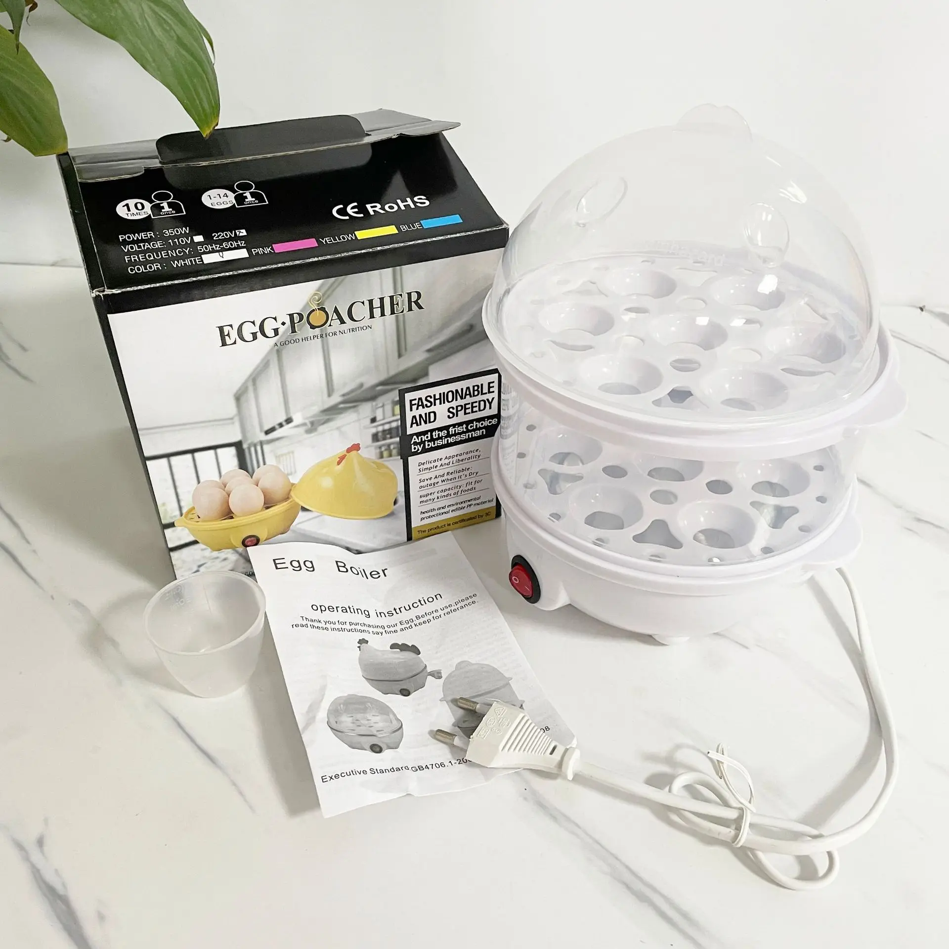 Cheap price egg cooker boiled steamer electric egg poacher with automatic power off