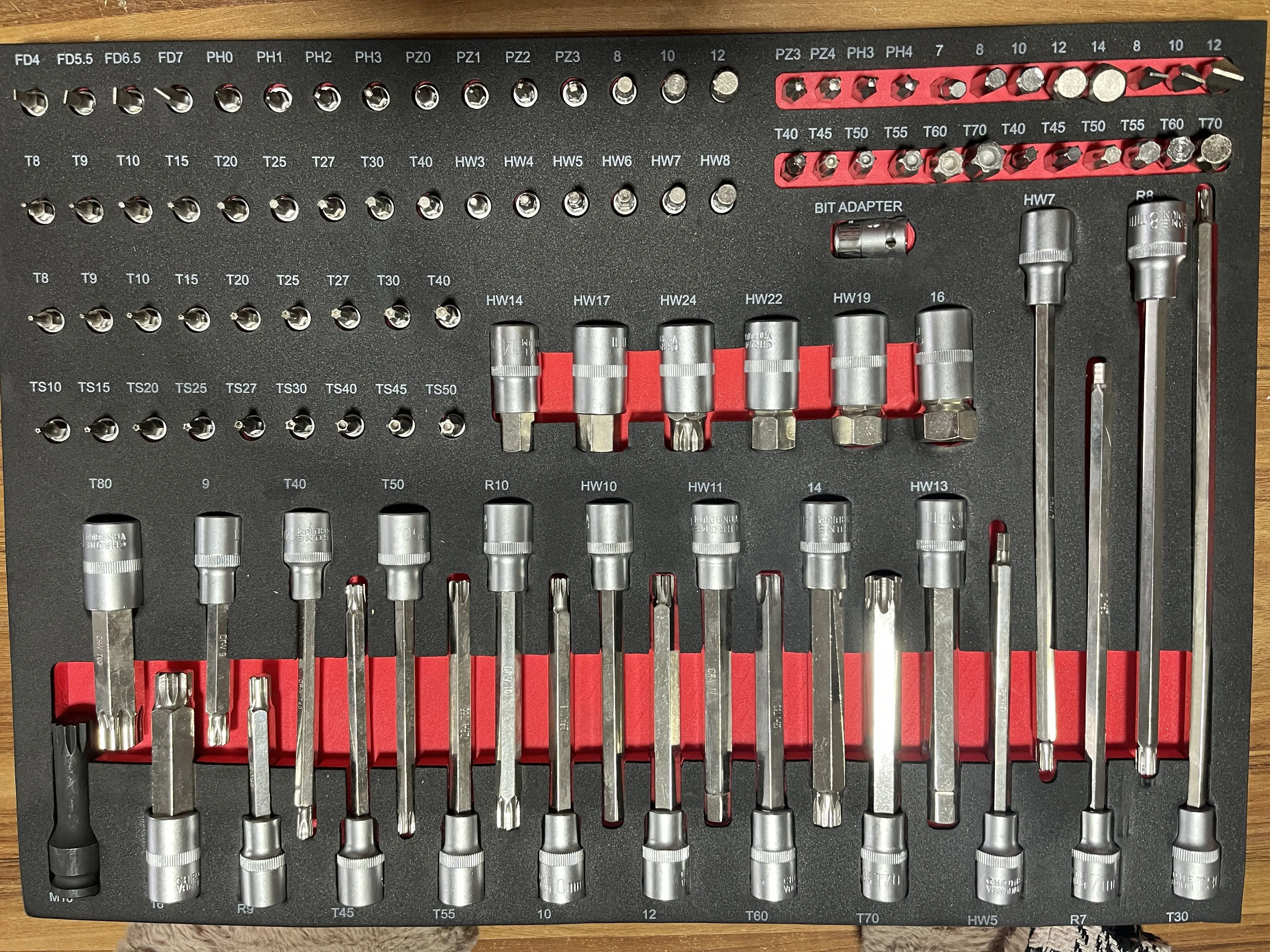 CE 7 Drawer 31' Rolling Tool Cart Heavy Duty Tool Chest With Mechanic 258 pcs Tool Sets For Repair Shop