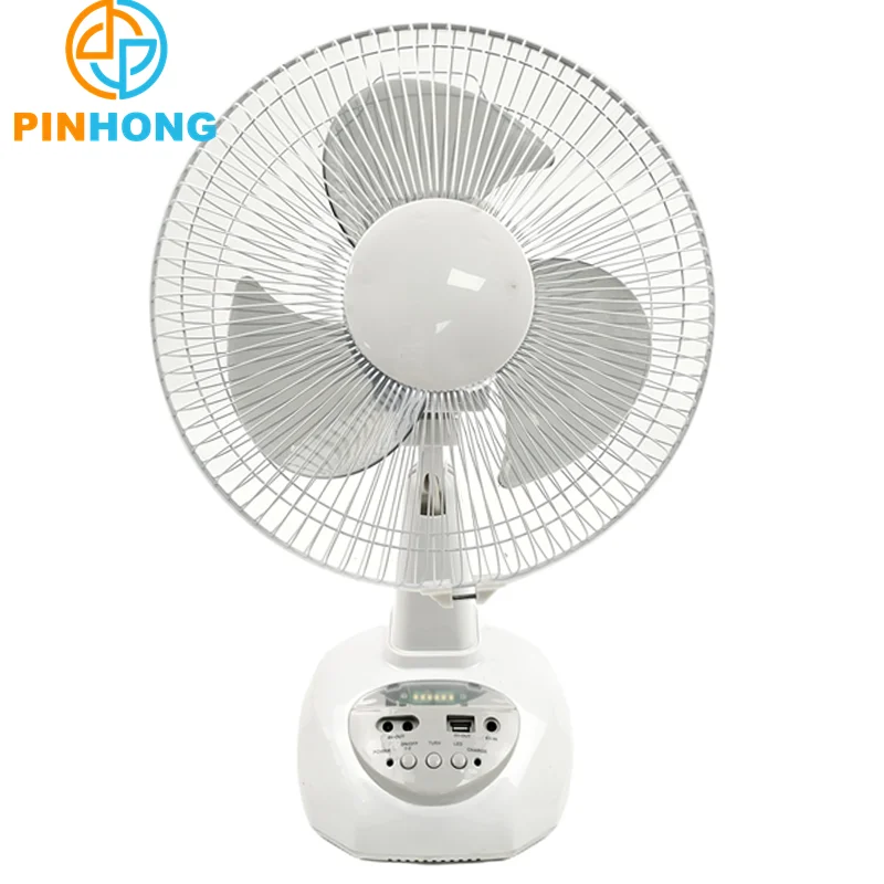 New Design Hot sale USB 16 Inch  With Led Light Desk Top Reachable Ac Dc Table Fan