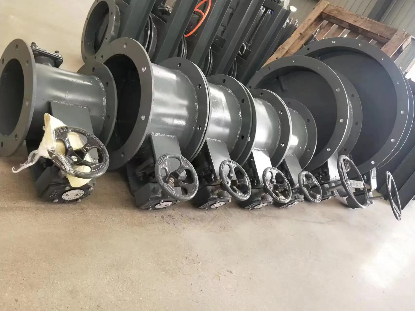 Manual rectangular air valve customized pipeline ventilation carbon steel butterfly valve flap valve