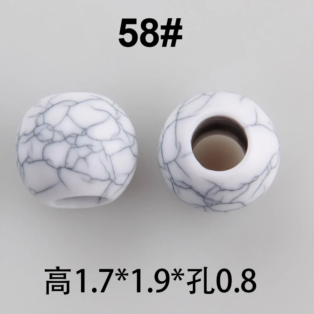 Luggage DIY national style beaded clothing accessories resin colorful round beads