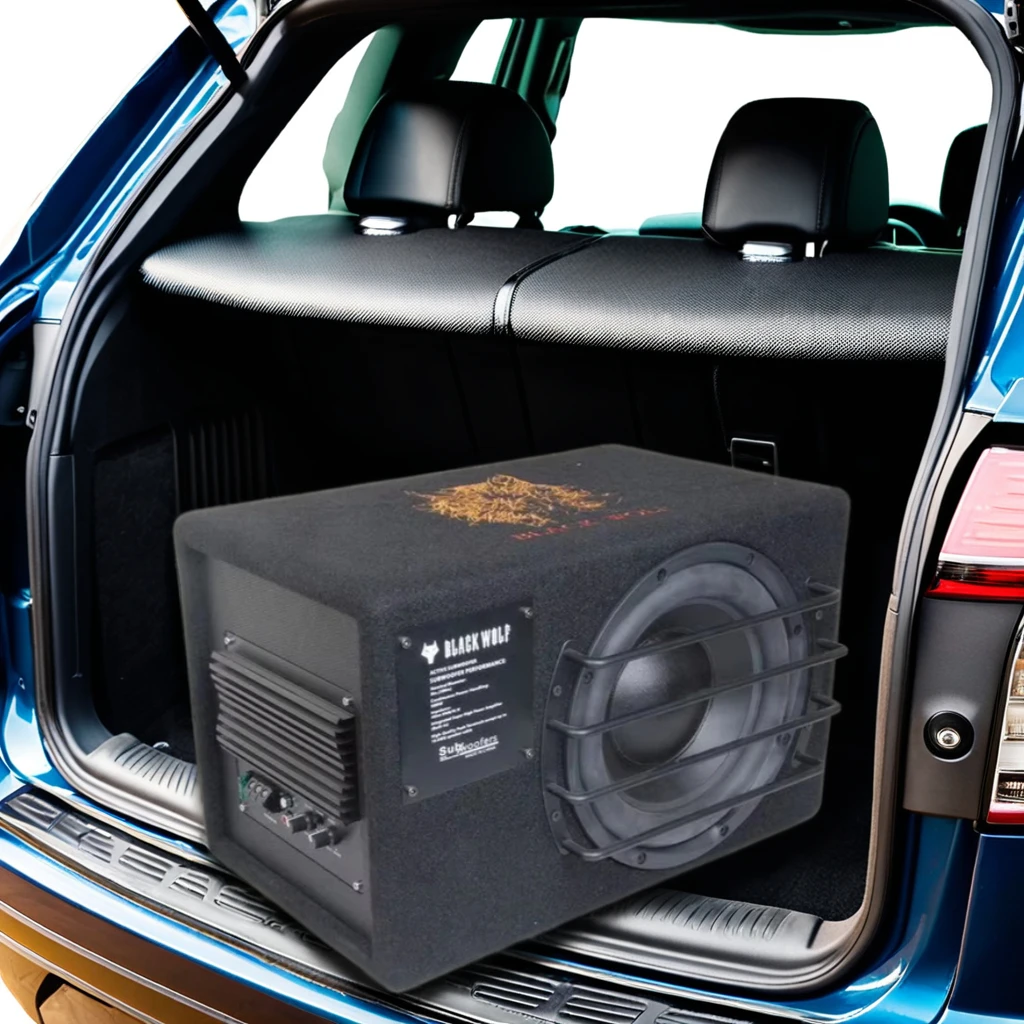 Car Subwoofers with High Sound Quality Active Bass Speaker with Aluminium Frame for Car Audio Systems