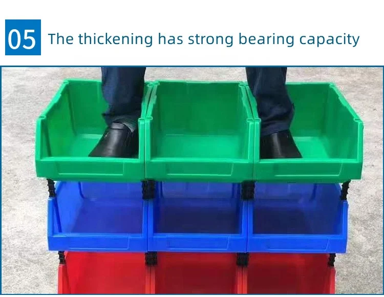 Hot Sale Plastic Shelf Bin Boxes Stackable Parts Bins Shelf Bins