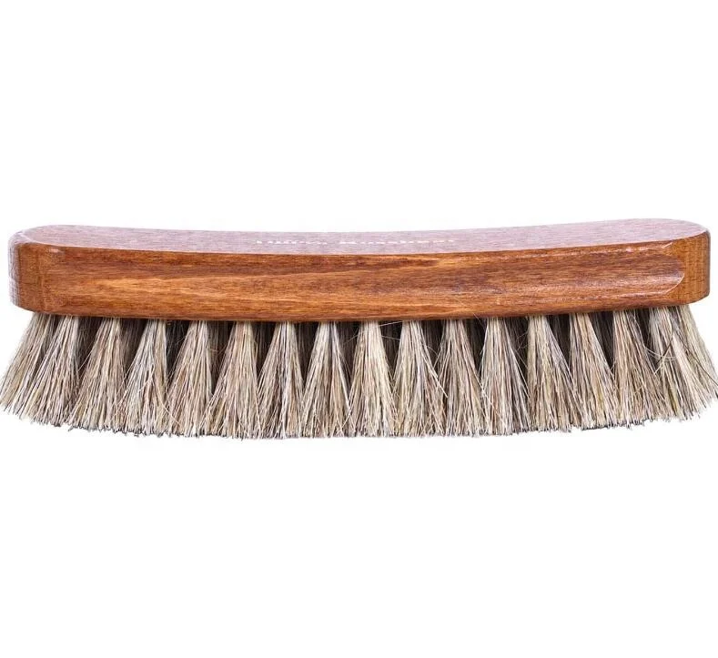 Horsehair Shoes Polish Brushes and Leather Shoes Boots Care Clean Polish,Shoe Brush,Buff Polish Cleaner