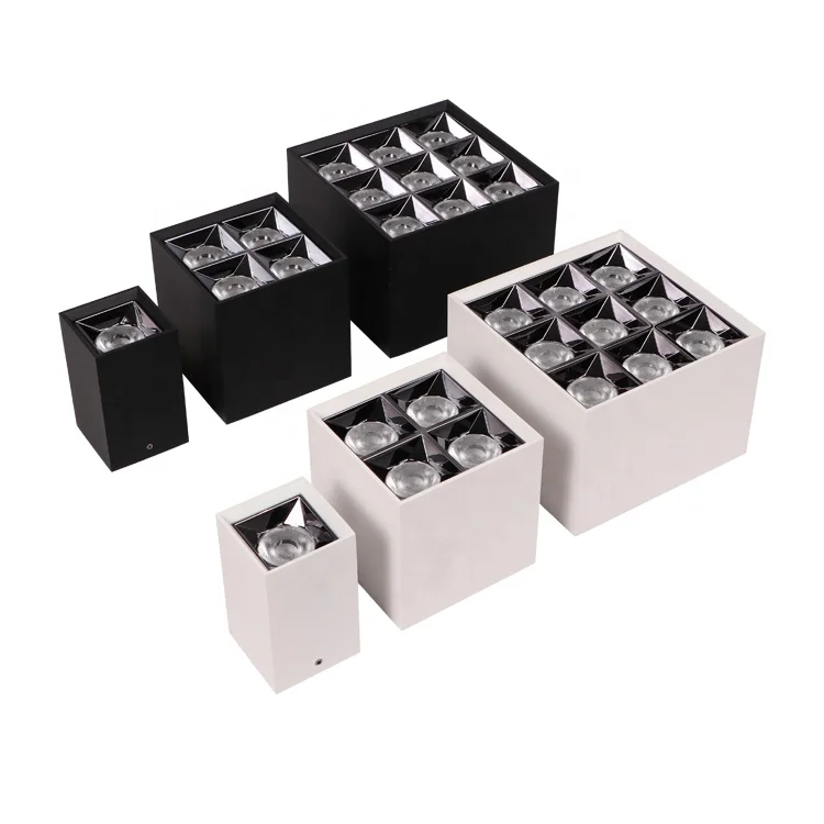 Modern 9 Head Grill Light Recessed Led Lighting fixed aluminum 32w Led spot Lamp for Hotel Office