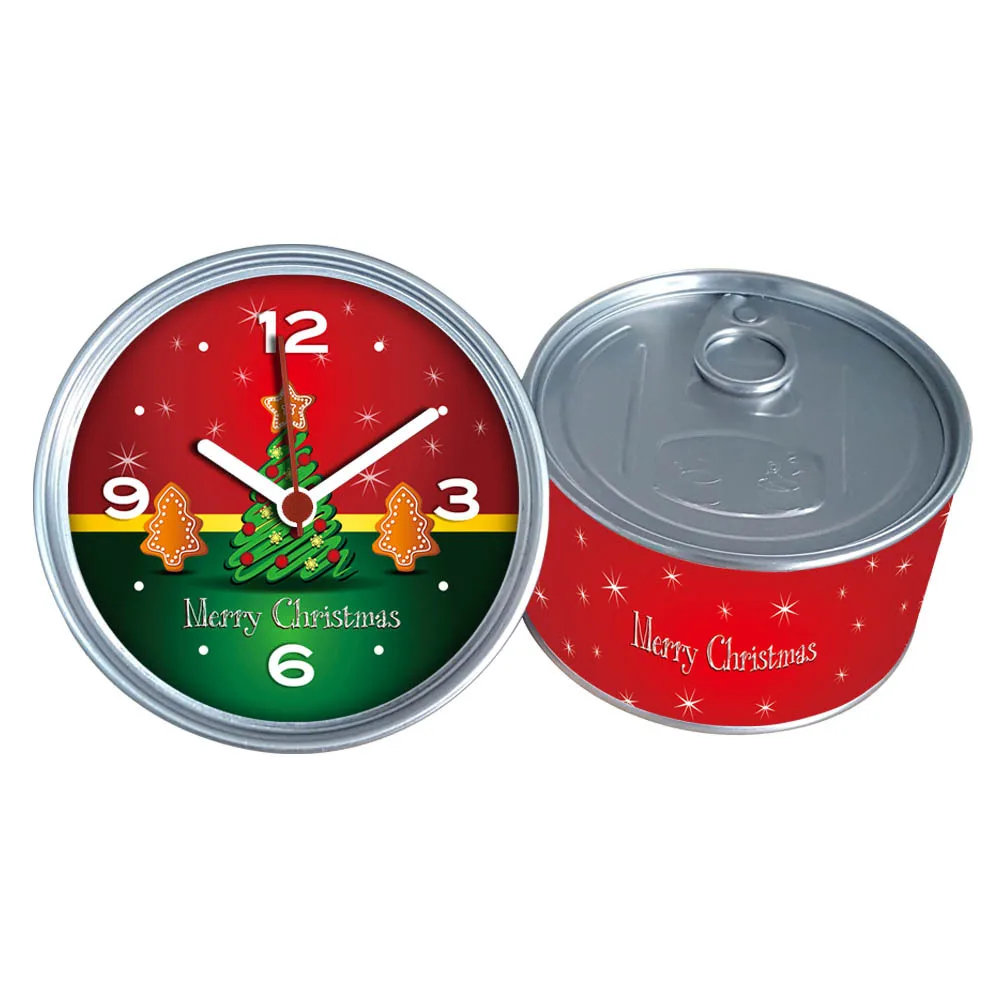 New desgin clock nestle cream can alarm clock Tin clock