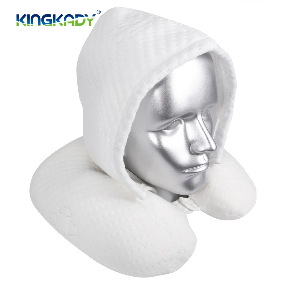 Wholesale Memory Foam Travel Neck Pillow With hood