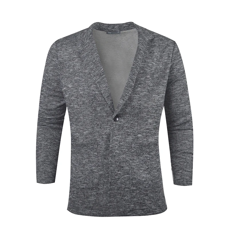 
New Design 2021 knit fabric Soft touch Elasticity Slim Fit casual Blazers for Men High Quality cheap price Mens Blazer 