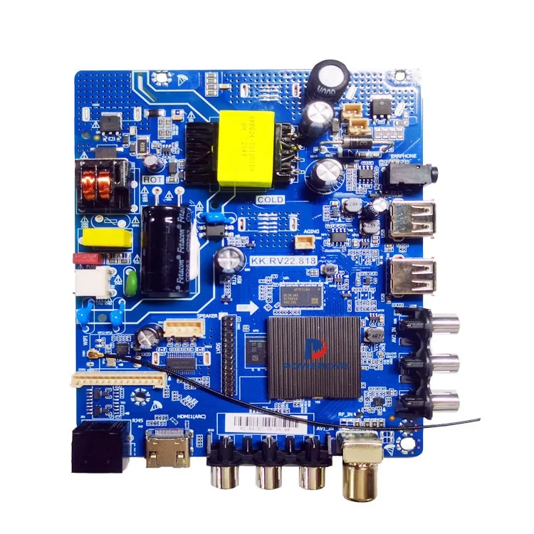 KK.RV22.818 Universal Led Lcd TV Mainboard  45W Big Power Combo Mother Board 1+8G Smart Main Board 32inches  Android System Boar