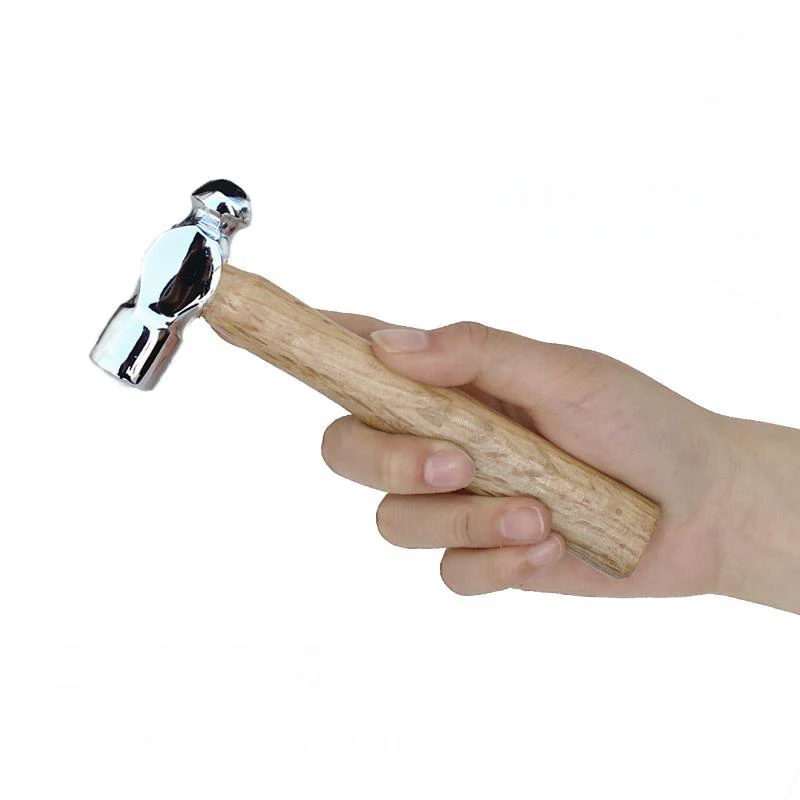 High quality small round head hammer with wood handle