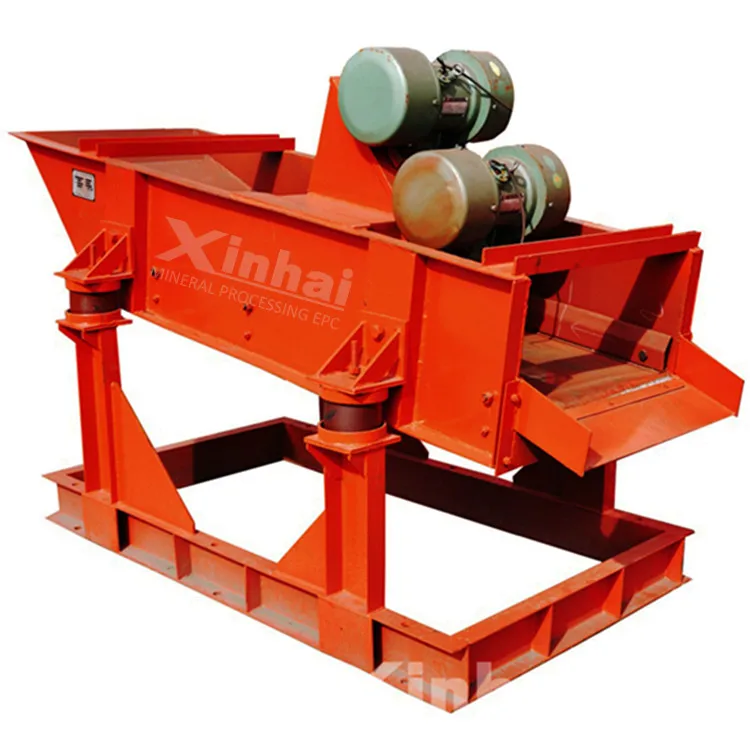 Over 6mm Feeding Size Mining Double Deck Vibrating Screen , Double Deck Vibrating Screen For Sale
