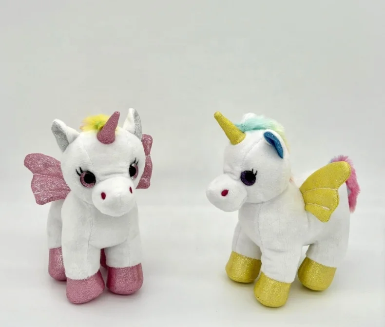 Lovely soft plush pink unicorn stuffed toy for sale