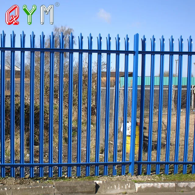QYM High Quality Powder Coated Steel Palisade Fence
