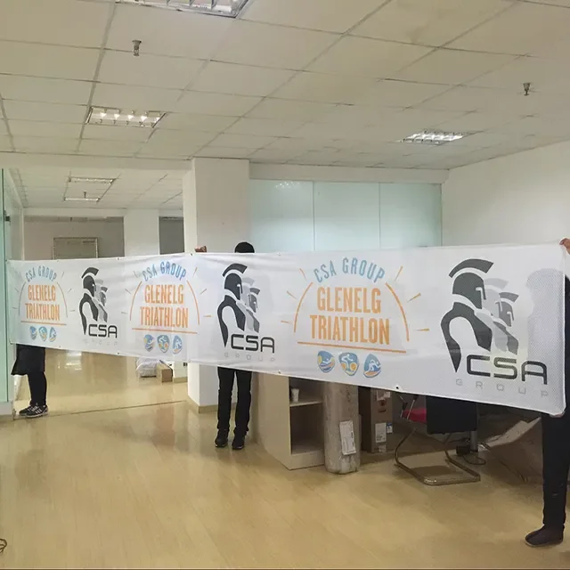 Custom logo Printing Waterproof Outdoor Banner Advertising Promotional Flags PVC Vinyl Mesh