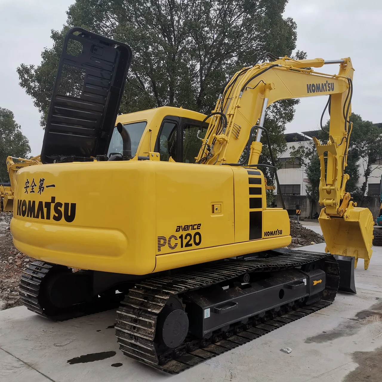 Подержанные Экскаваторы KOMATSU PC120 оригинальный японский гусеничный подержанный экскаватор Komatsu