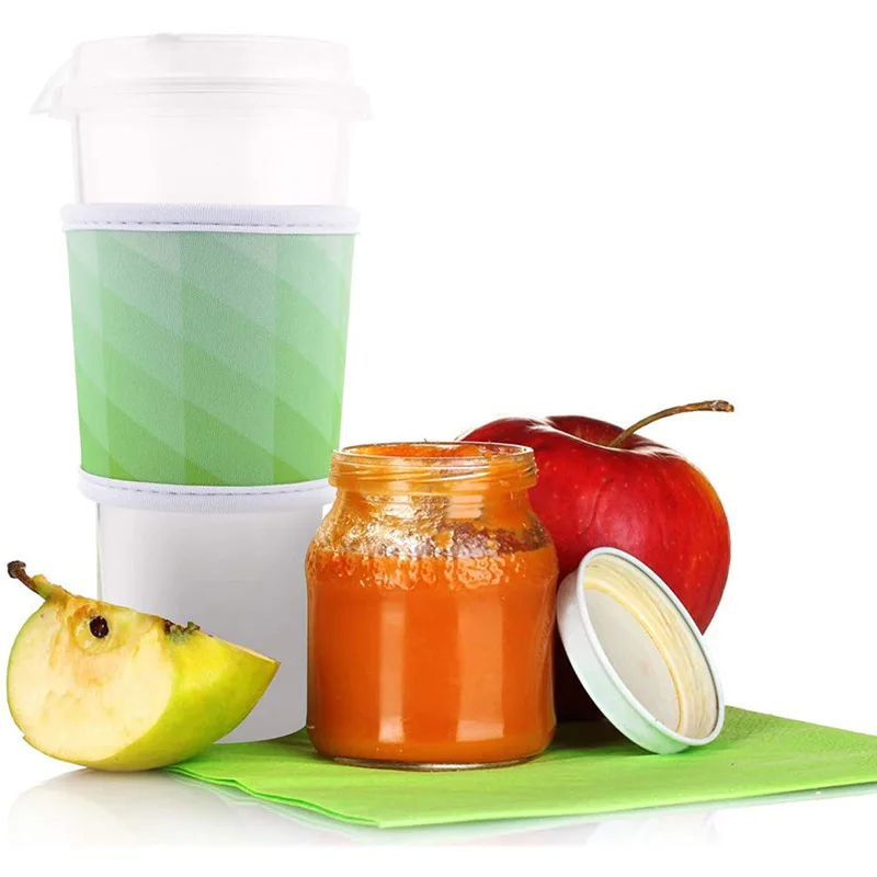 Customized logo high-quality coffee cup cover multiple color patterns diving material milk tea cup cover wholesale