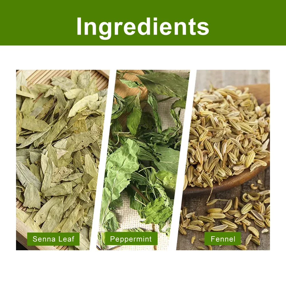 OEM package Constipation Tea Organic Digestive Herbal Tea Detoxification Natural Fresh mint flavoring Chinese tea Fennel
